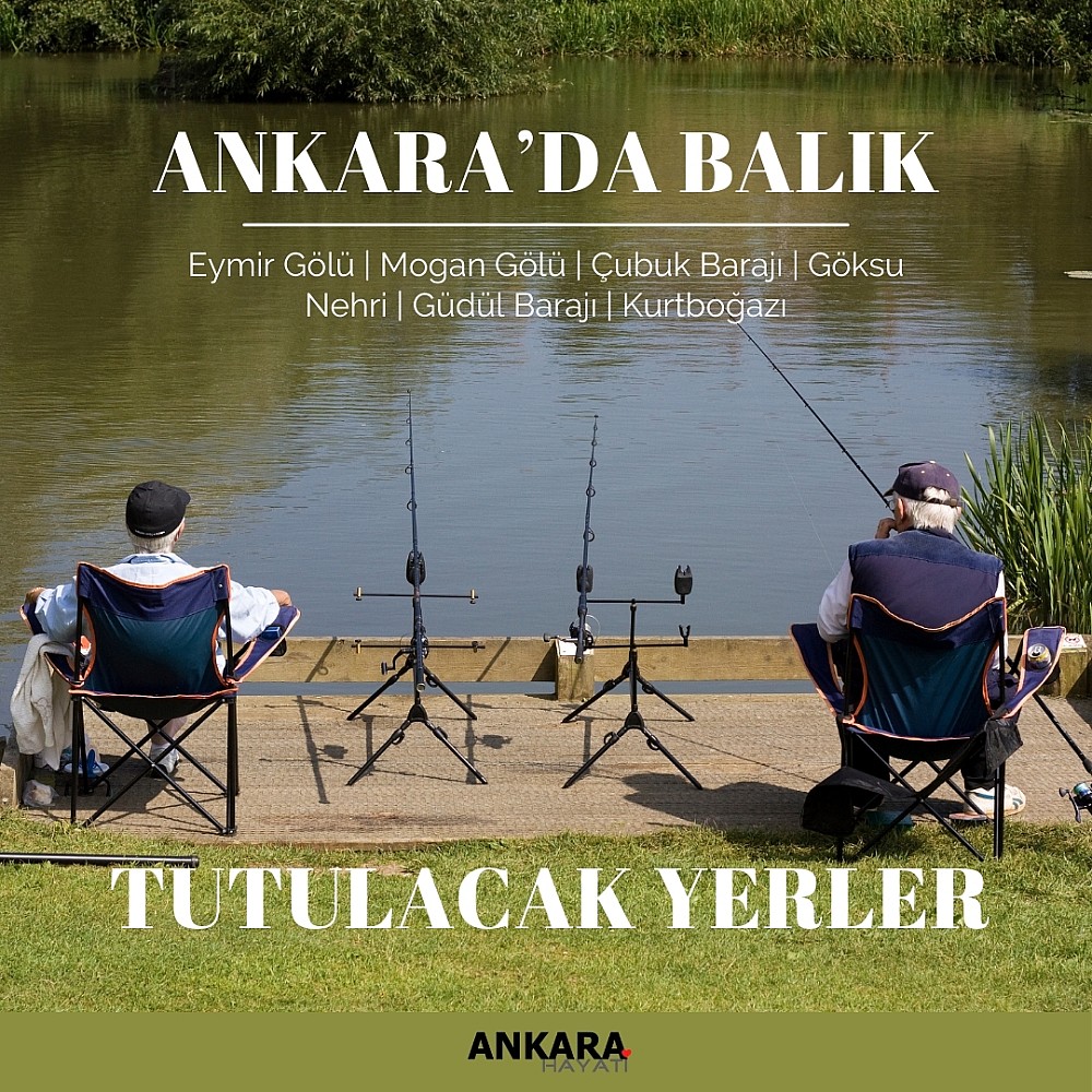 Ankarada balık tutulan yerler