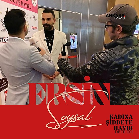 Ünlü Model ve Stilist Ersin Soysal, Kadına Şiddete Hayır Defilesinde Göz Kamaştırdı