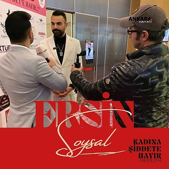 Ünlü Model ve Stilist Ersin Soysal, Kadına Şiddete Hayır Defilesinde Göz Kamaştırdı Ünlü Model ve Stilist Ersin Soysal, Kadına Şiddete Hayır Defilesinde Göz Kamaştırdı