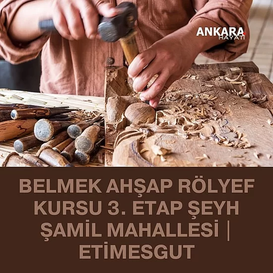 Belmek Ahşap Rölyef Kursu 3. Etap Şeyh Şamil Mahallesi | Etimesgut Belmek Ahşap Rölyef Kursu 3. Etap Şeyh Şamil Mahallesi | Etimesgut