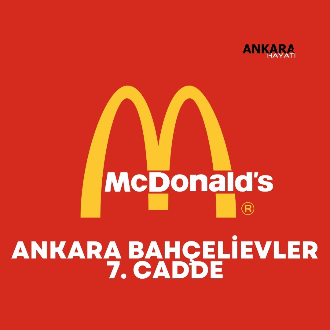 McDonalds Ankara Bahçelievler 7. Cadde